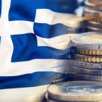 Colorful,Waving,Greece,Flag,On,A,Euro,Money,Background